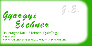 gyorgyi eichner business card